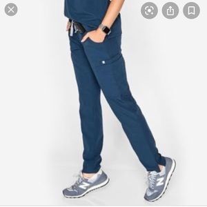 Figs dark harbor blue yola pants small